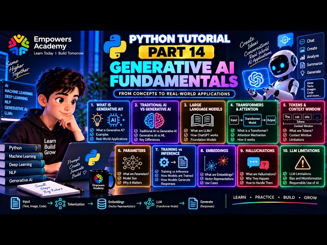 Python Tutorial | Part 14 - Generative AI Fundamentals | AI & Machine Learning