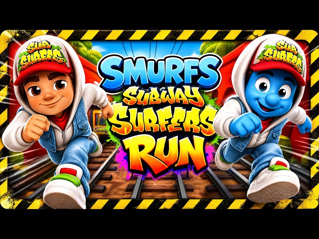 Immersive Interactive Warm Up | SMURFS RUN 2 | SUBWAY SURFERS MODE | Full Body #15