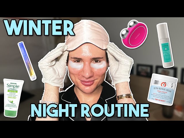 My WINTER ACNE FIGHTING & ANTI-AGING 14 Step Night Skincare Routine