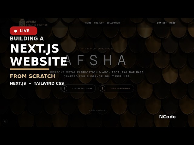Let's Build a Next.js Website! 🔴 Live Coding Session