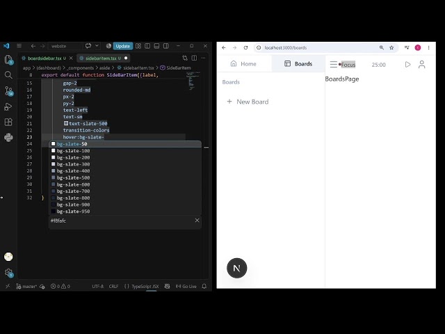 fullstack coding - no talking