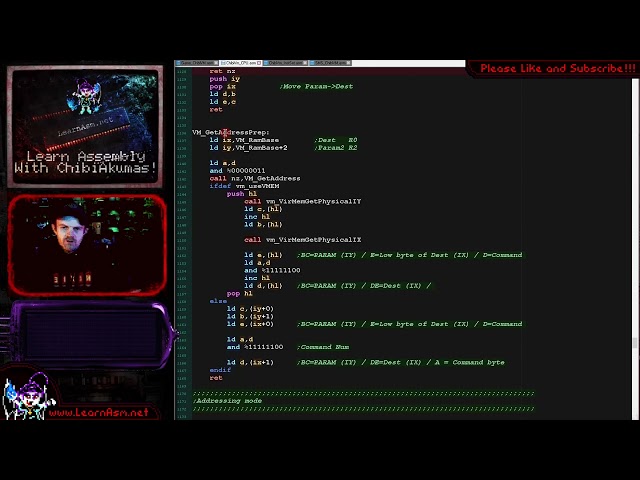 Z80 Lesson ChibiVM2 - The Prep and Finish routines