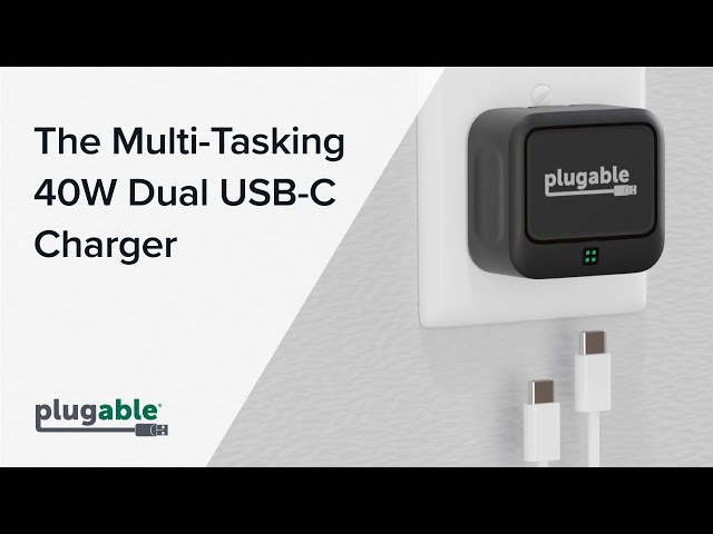 The 40W Dual USB-C charger from Plugable