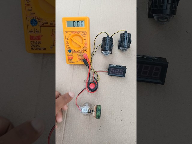 DIY Project: Drone Motor Generates Electricity to Power a 9W Bulb 🛸⚡💡 | Power Experiment #shorts