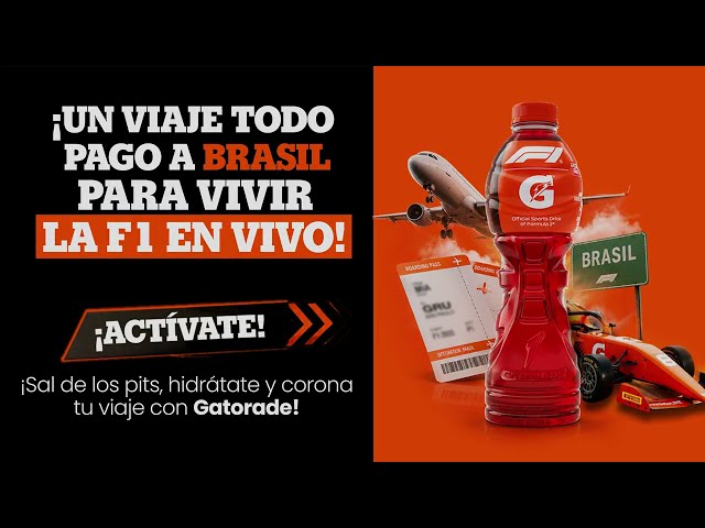 ¡GATORADE te lleva al GrandPrix de São Paulo, Brasil! ⚡
