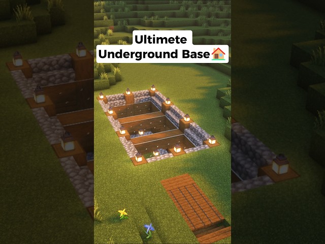 Ultimate Survival Base 🏠 - Minecraft Short #minecraft #shorts #minecraftshorts