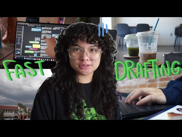 fast drafting my fantasy novel (or... trying to) // writing vlog! (pt 1)