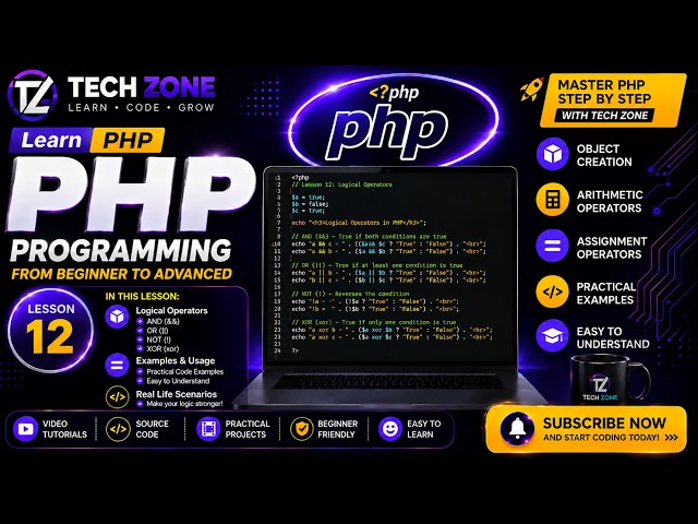 PHP Tutorial for Beginners | #12 download and customize template