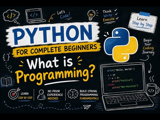 1. What is Programming? | Python Foundation Series | Python for Complete Beginners