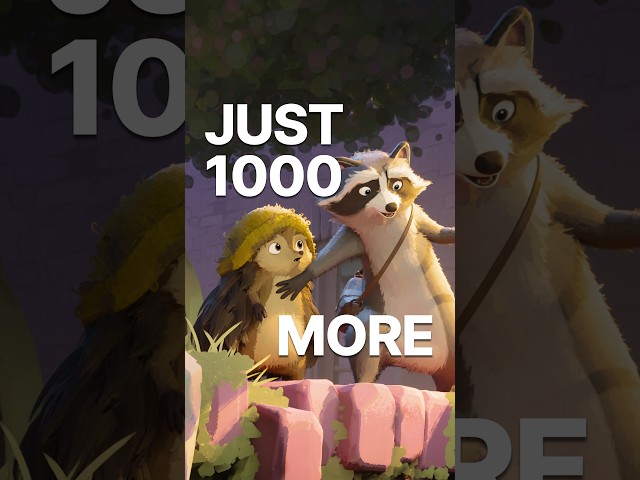 Just 1000 more subscribers for OVERGROWN to happen
