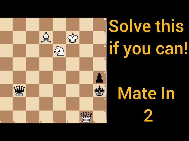 Mate In 2! Solve this puzzle if you can.