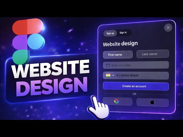 Modern Website Design in Figma | Clean Sign‑Up Page UI Tutorial