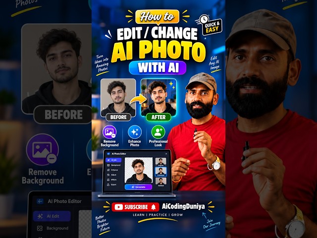 How to Edit AI Photos| Image with| Change Background & Enhance Photo Easily
