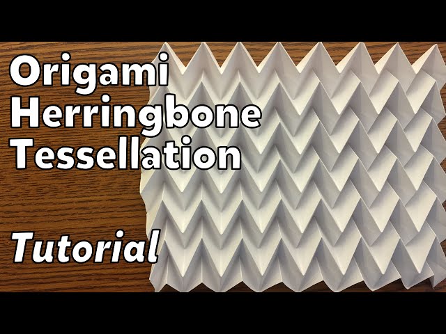 Origami Herringbone Tessellation | Tutorial