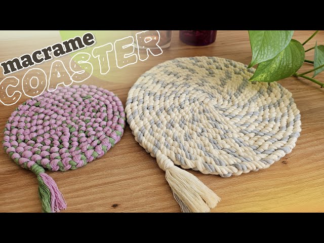  DIY Macrame Coaster Tutorials | Super Easy for Beginners!"