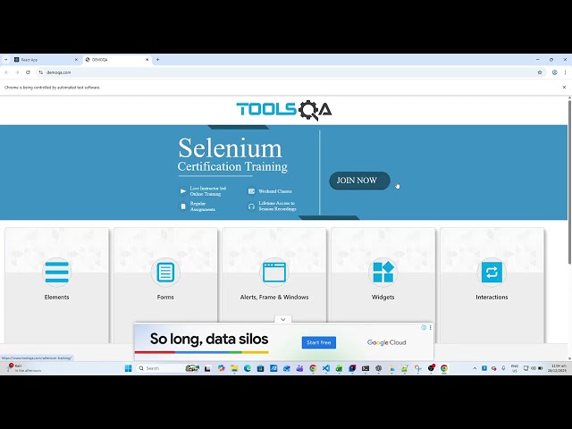 Java Selenium Framework 04b – Widgets | Auto Complete Validation (Positive & Negative Tests)
