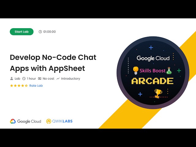 Develop No-Code Chat Apps with AppSheet | #GSP1146 | #qwiklabs #Arcade