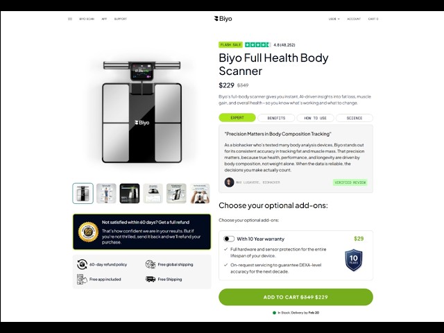 High Converting Product Page made with REPLO