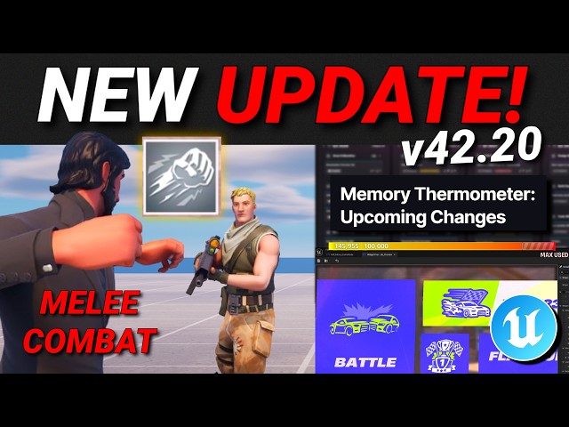 New Update! MELEE Combat, Widget Viewer, Memory Changes & More in Fortnite Creative/UEFN! (v42.20)