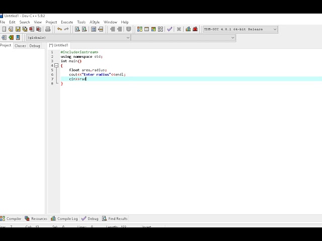 How to find area in c++  step by step
