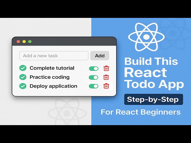 React Todo App Tutorial – Build with React Hooks from Scratch
