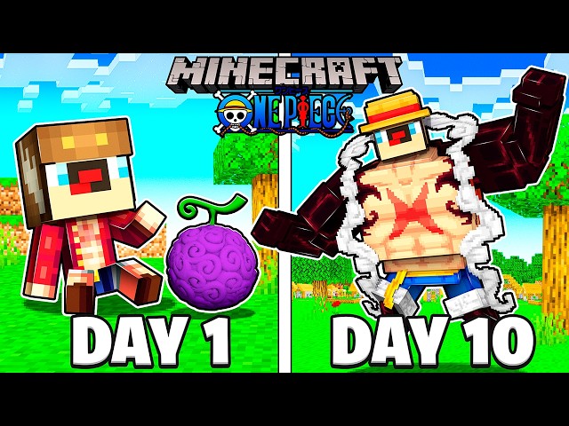 I Spent 24 HOURS as LUFFY in HARDCORE Minecraft