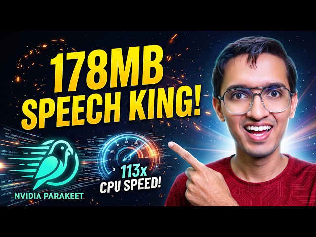 Parakeet Redux: Nvidia's 178MB AI Beats Whisper Running 113× Faster on CPU!
