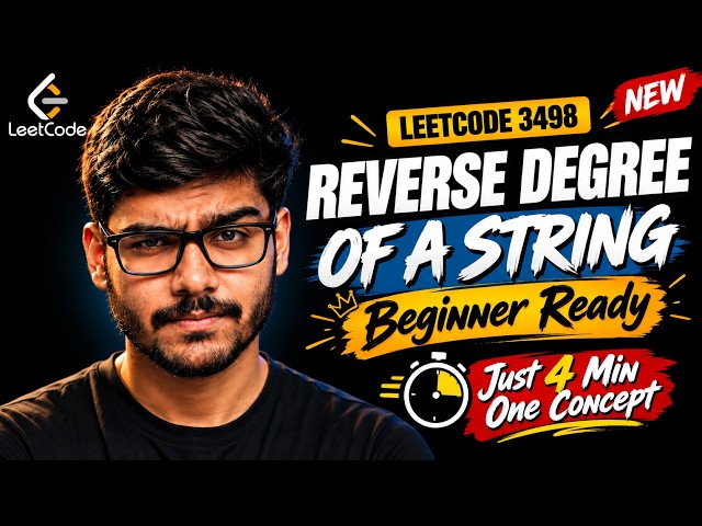 Reverse Degree of a String | LEETCODE 3498 | Solve In Seconds | Interview Most Asked | Infosys | TCS