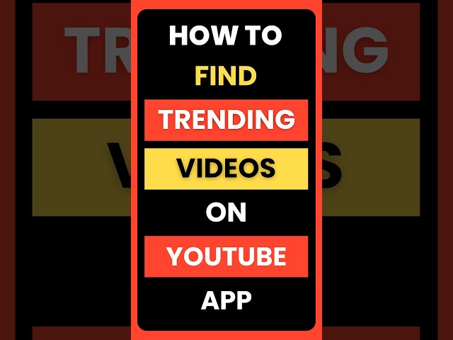 How Can I Find Trending Videos on YouTube App?