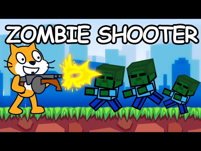 How To Make A Zombie Shooter Game in Scratch - Part 1 "How to make a Scratch Game"