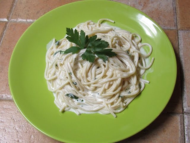 Espagueti en crema de queso philadelphia/FABI CEA