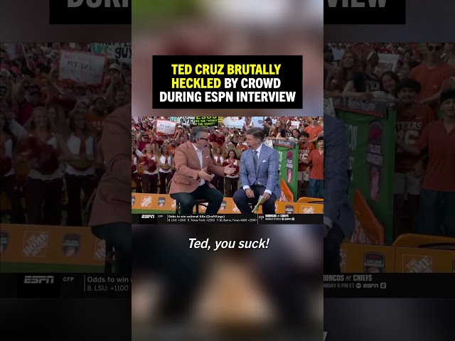 Ted Cruz brutally heckled by crowd during ESPN interview