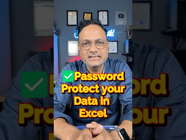 ✅Password Protects your data in excel #shorts #excel #exceltips #exceltutorial #ytshorts #ytviral