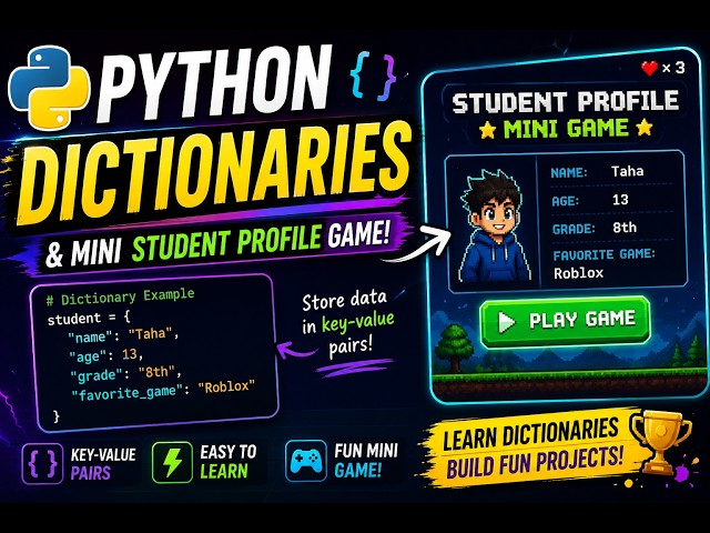 Python Dictionaries Explained + Mini Student Profile Project