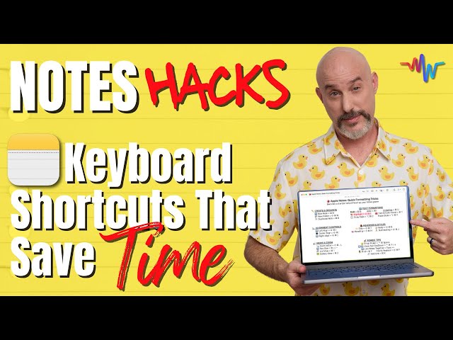 Apple Notes Keyboard Shortcuts That Save Hours Every Week