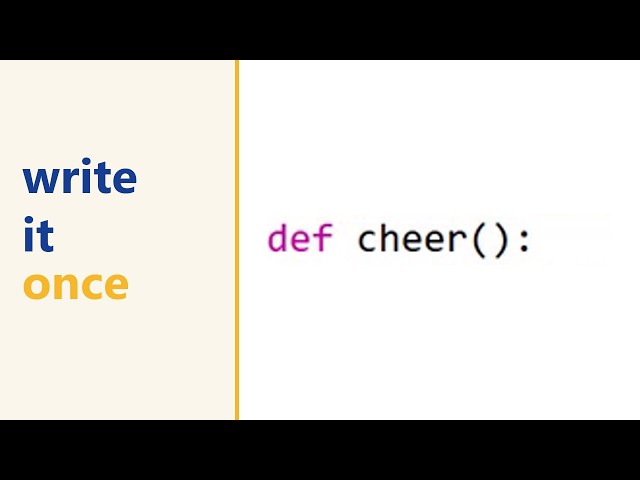Writing your own Python function with def (why repeated code is a bug)