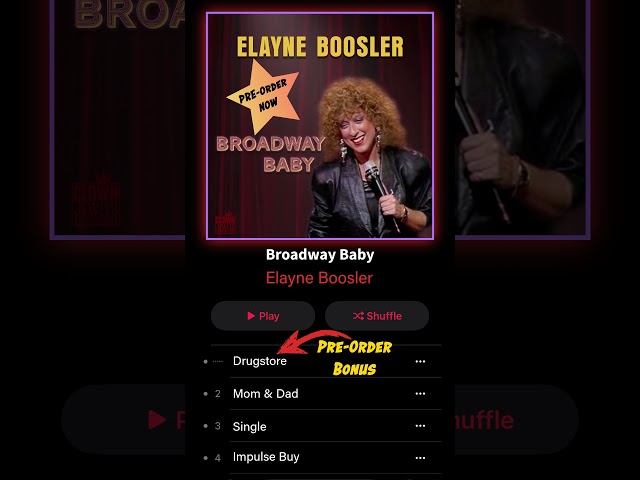Drugstores have something for everyone #elayneboosler #broadwaybaby #comedyalbum