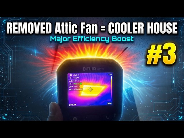 I Removed My Attic Fan – Huge Efficiency Upgrade for the House!