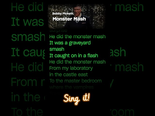 Bobby Pickett - Monster Mash (Mini Karaoke) Challenge 🎤