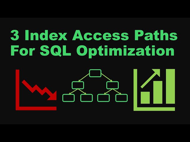 The Secret to SQL Optimization — 3 Index Access Paths You Must Know
