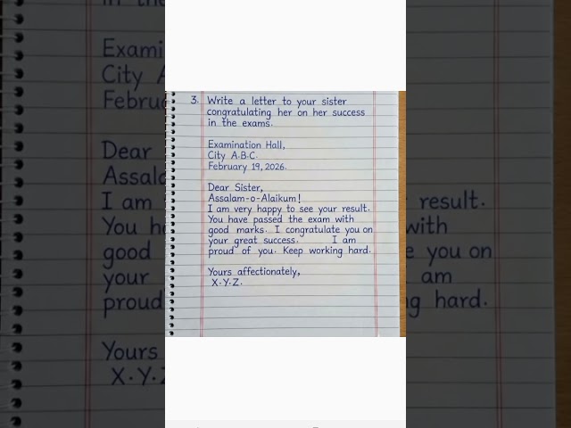 How to write letter in board exam | board letter pattern | english letter writing for class 9 and 11