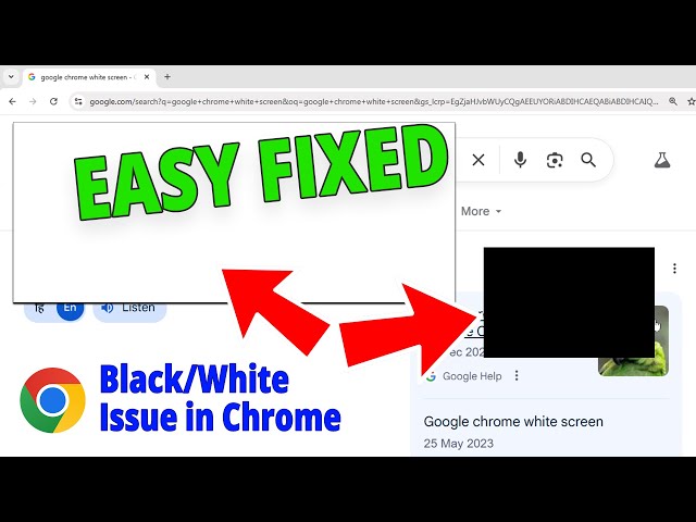 Fixing Google Chrome Black/White Bar at the Top | Google Chrome White Screen Fix