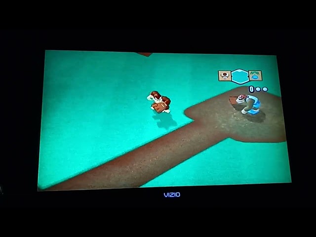 Mario Super Sluggers Daisy Flowers (P1) VS. DK Wilds (CPU) in Mario Stadium at Night (Last Part)