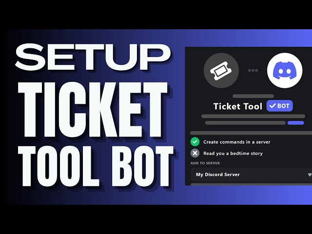 How To Set Up Ticket Tool Bot In Discord Server 2024