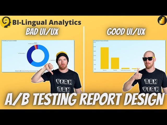 Power BI Report Design - A/B Testing UI and UX