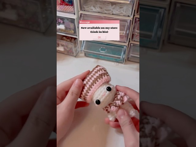 Should I turn this into a keychain 😄 #crochetcat #smallbusiness