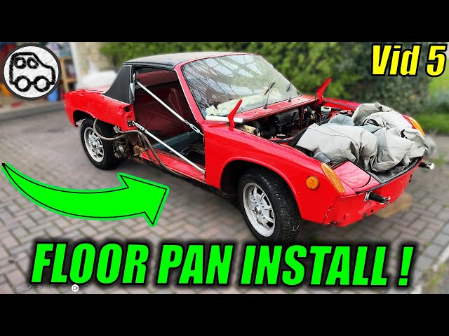 1975 Porsche 914 Restoration (Part 5) – Porsche 914 FLOOR PAN Installation!