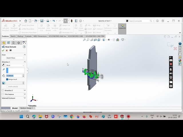 SolidWorks Advanced Modeling Tools Explained | Hole Wizard, Fillet, Chamfer, Mirror, Patterns PART1