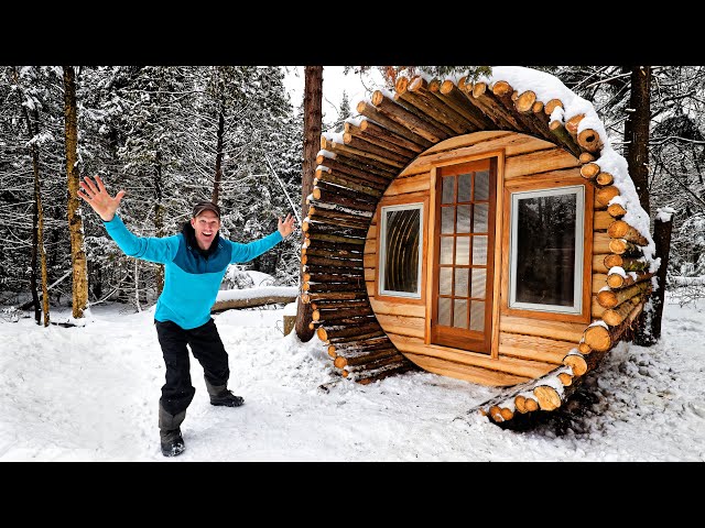 Building a Log Sauna in the Forest (at the Off Grid Cabin) - Part 1