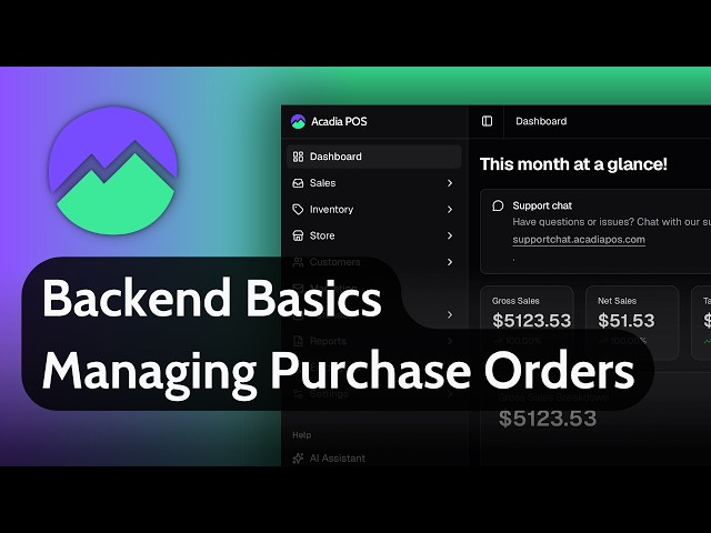 Backend Basics | Managing Purchase Orders